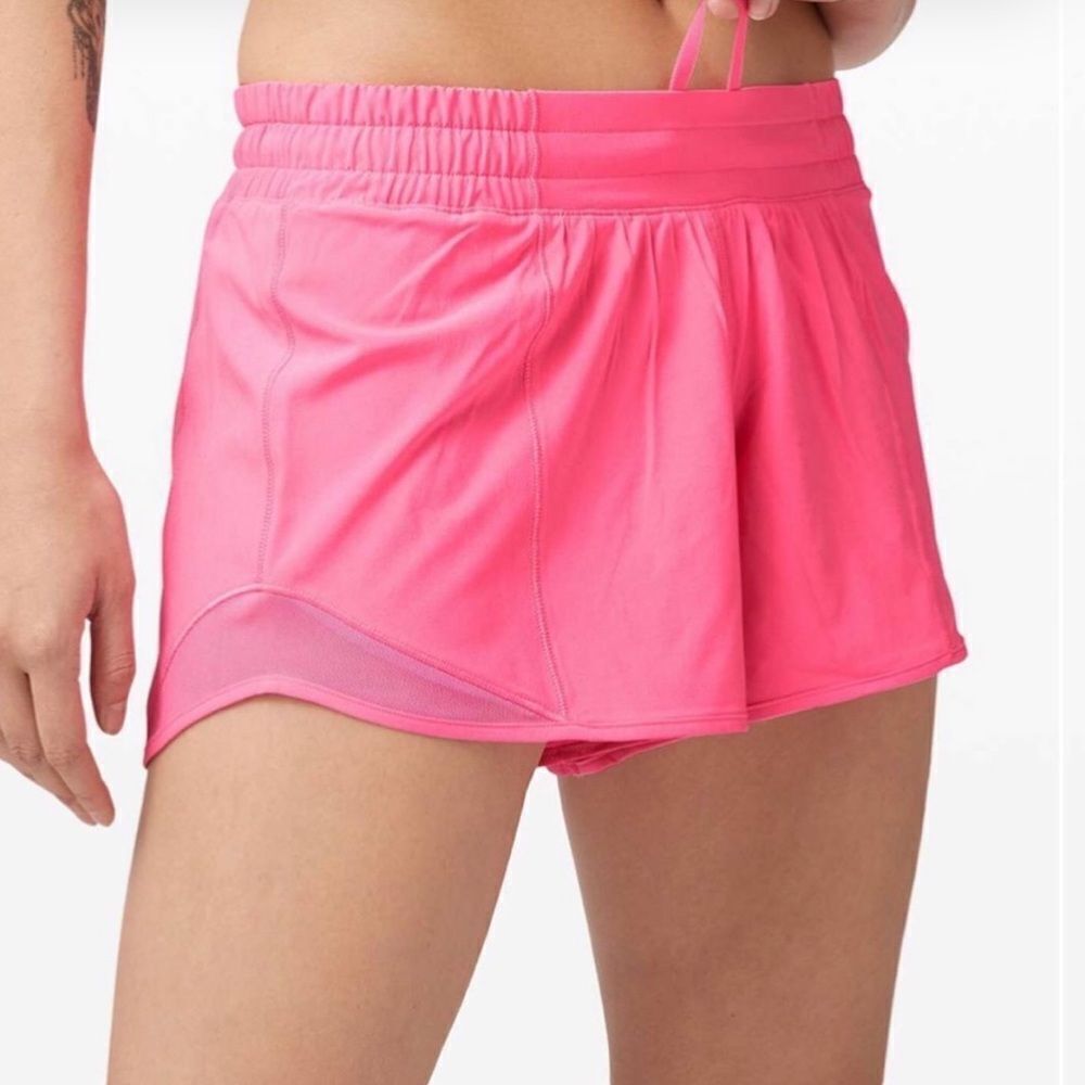 Lululemon Hotty Hot Low Rise Short Dark Prism Pink 10 Tall NEW